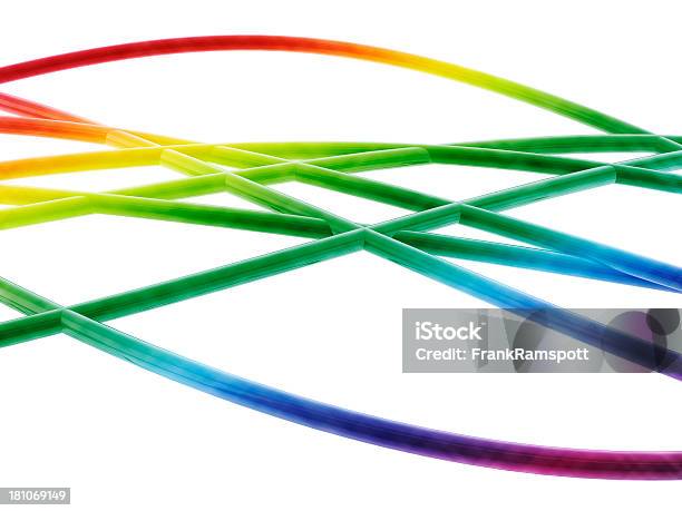 カラフルな接続ライン - ケーブル線のストックフォトや画像を多数ご用意 - ケーブル線, ワイヤー, 虹
