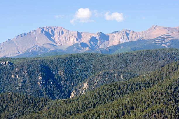 latem pikes peak - 14000 foot peak zdjęcia i obrazy z banku zdjęć
