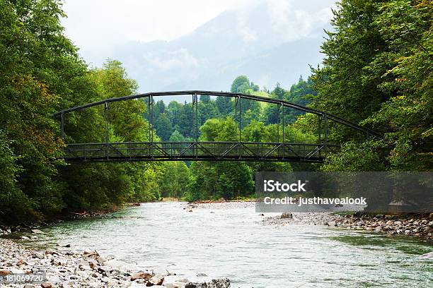 Ponte Sobre O Rio Breitach - Fotografias de stock e mais imagens de Abeto - Abeto, Alemanha, Allgau