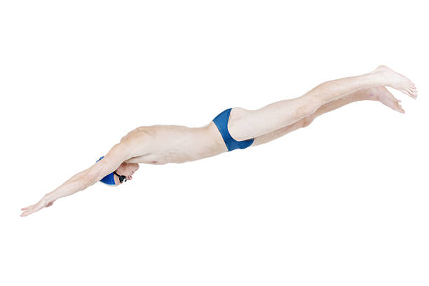 istock Profile of a man swimming 181070365