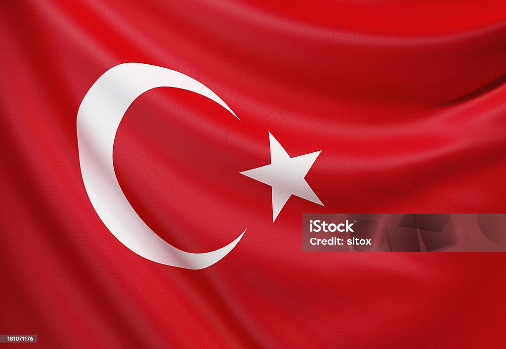 Флаг Турции - Стоковые фото Азия роялти-фри