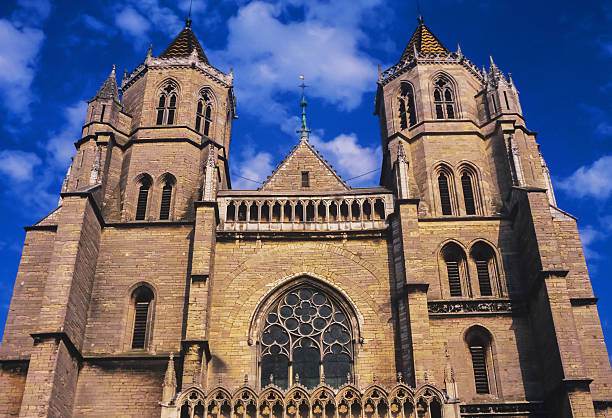 Dijon Cathedral of Saint Benigne in Dijon, Burgundy, France dijon stock pictures, royalty-free photos & images