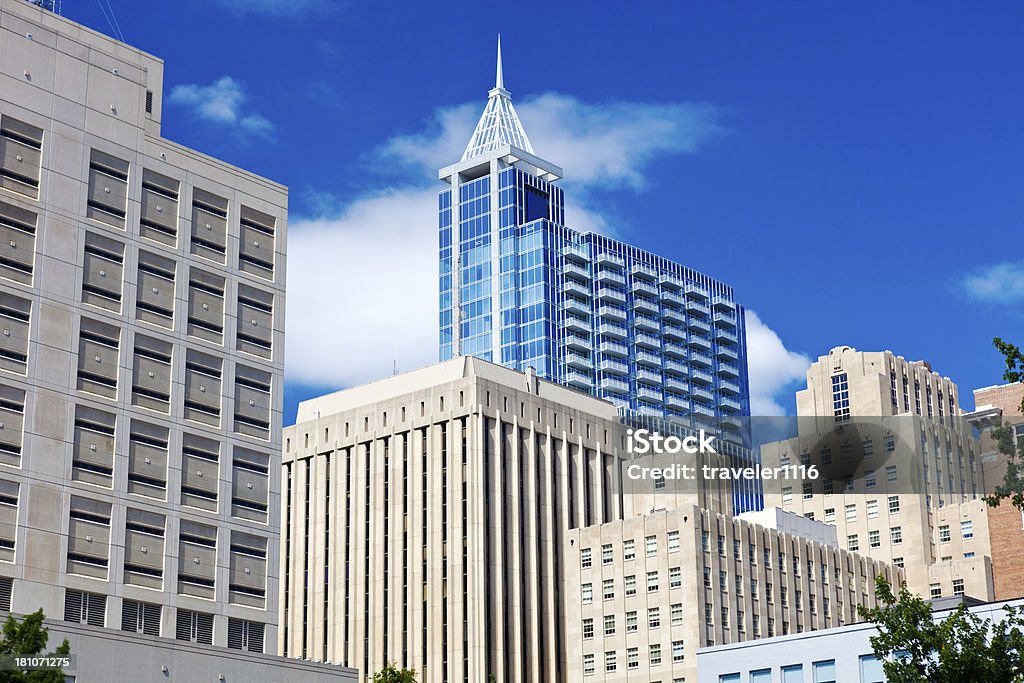 Estação do centro da cidade de Raleigh, Carolina do Norte - Royalty-free Raleigh Foto de stock