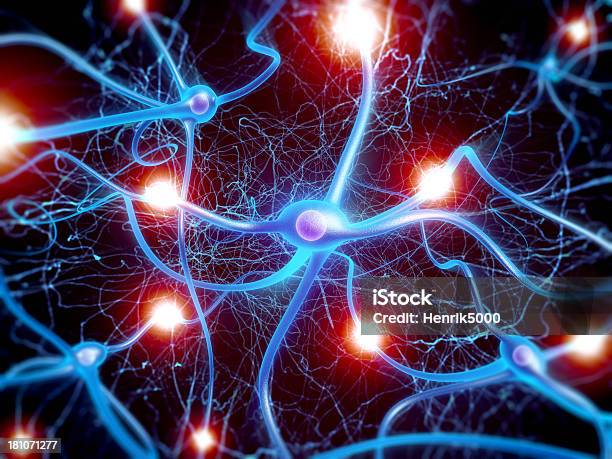 Neuron Komórek - zdjęcia stockowe i więcej obrazów Komórka nerwowa - Komórka nerwowa, Synapsa, Układ nerwowy człowieka