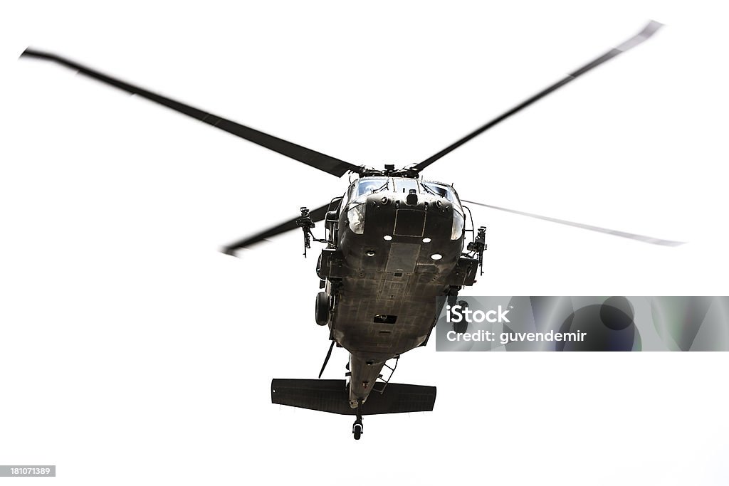 Helecopter militar Isolada - Royalty-free Abaixo Foto de stock