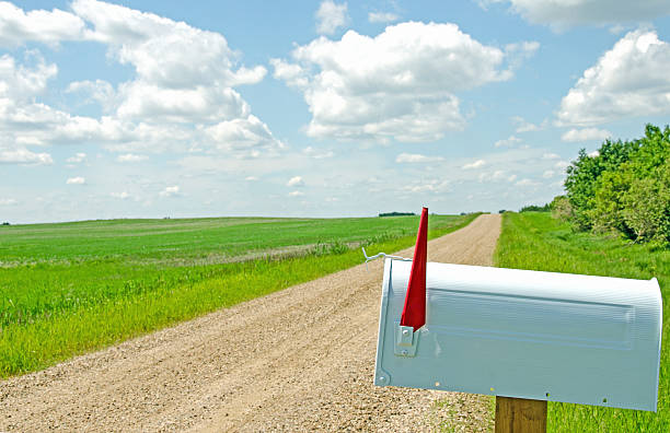 istock White Mailbox and Country Road 181071499