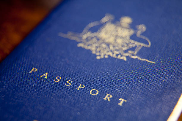 Titelseite eines australischen-passport. – Foto