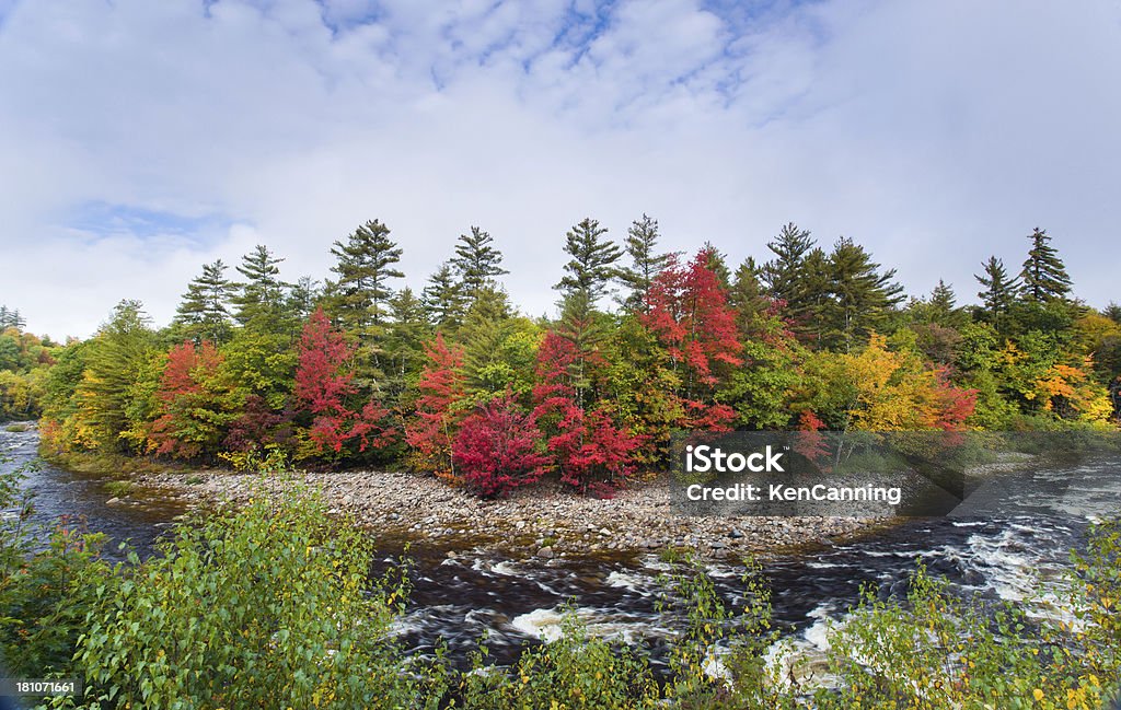 Herbst New England River - Lizenzfrei Amerikanische Kontinente und Regionen Stock-Foto