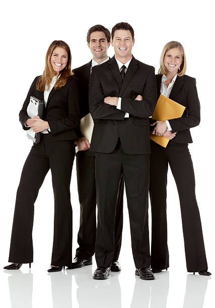 istock Group of young business people 181072356