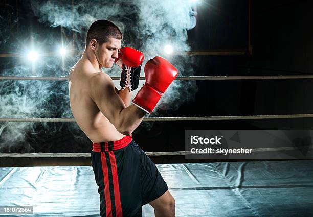 Robusto Boxer Esercizio Fisico - Fotografie stock e altre immagini di Pesi massimi - Pesi massimi, Pugilato - Sport, A petto nudo