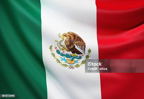 멕시코 플래깅 멕시코 국기에 대한 스톡 사진 및 기타 이미지 - 멕시코 국기, 0명, 국기