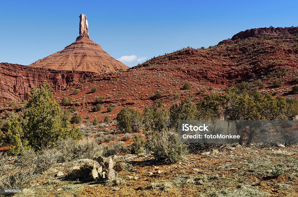 Castleton Tower, Замок Долина, Моэб, Юта, США - Стоковые фото Castle Valley State Park роялти-фри