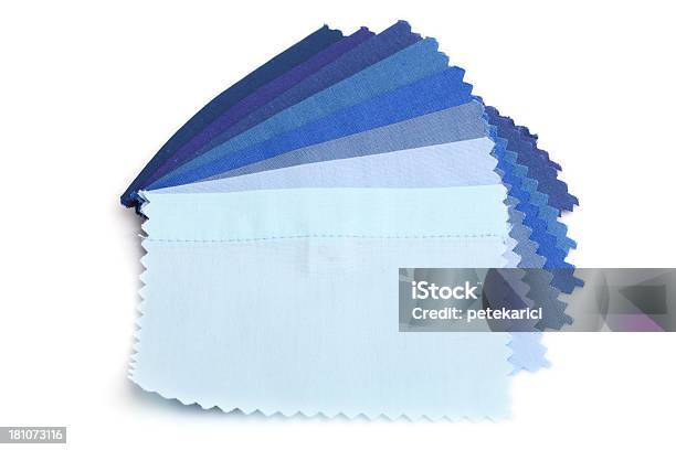 Foto de Amostra De Tecido Cor Azul Fundo e mais fotos de stock de Algodão - Material Têxtil - Algodão - Material Têxtil, Amostra de Tecido - Material Têxtil, Azul