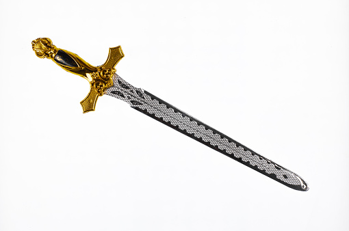 gaming sword isolated on white background