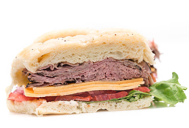istock Roast Beef and Cheese Ciabatta Sandwich 181074041