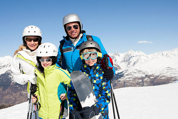 istock Family Skiing Photo 181074083