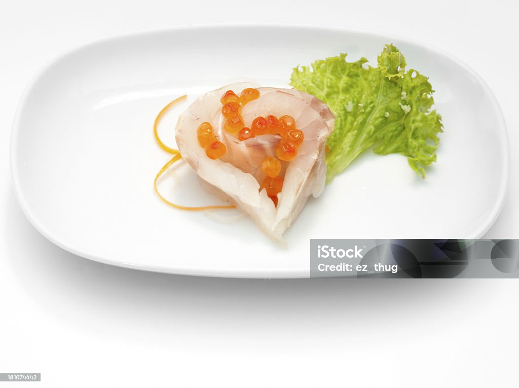 Sea bass sashimi Appetizer Stock Photo