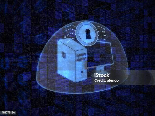Security System Stock Photo - Download Image Now - Abstract, Blue, Bright