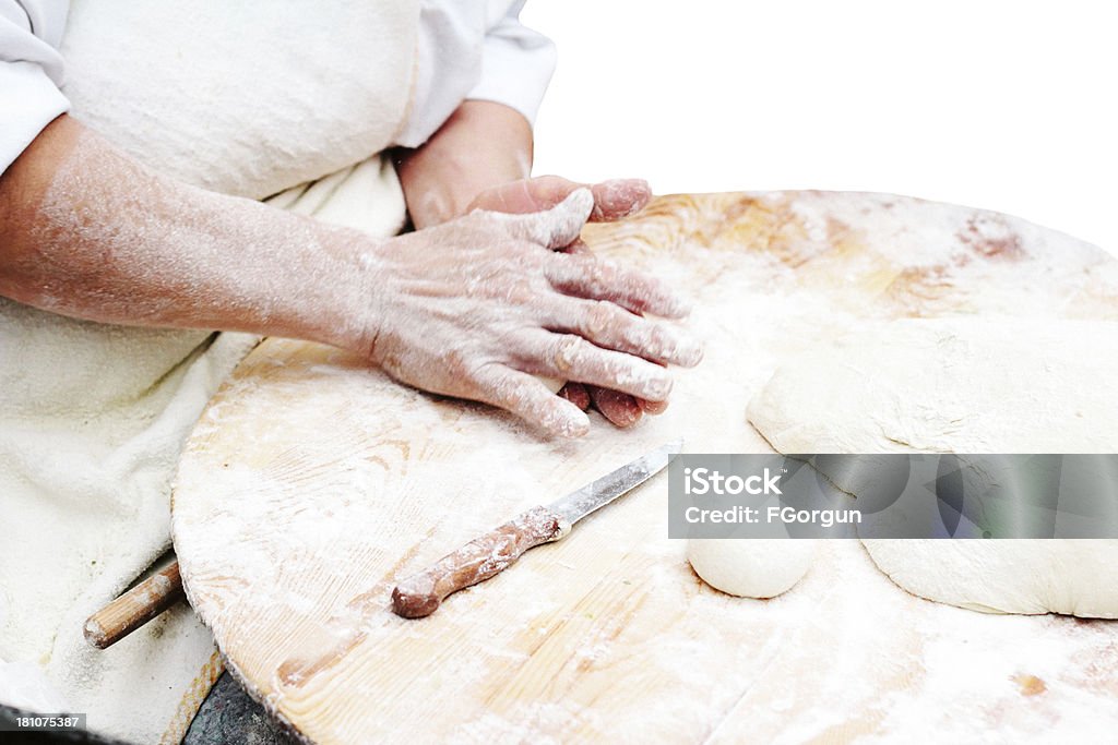 Mujer amasado dough.Pastry. - Foto de stock de Adulto libre de derechos