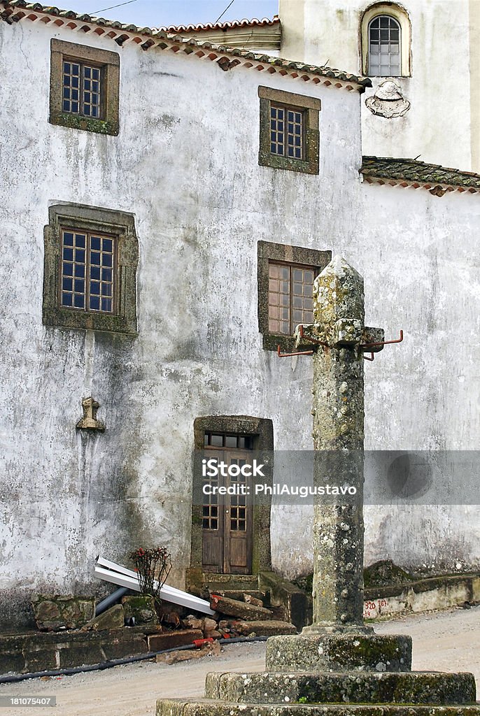 Pranger in öffentlichen Platz der portugiesische Stadt Marvao - Lizenzfrei Alt Stock-Foto