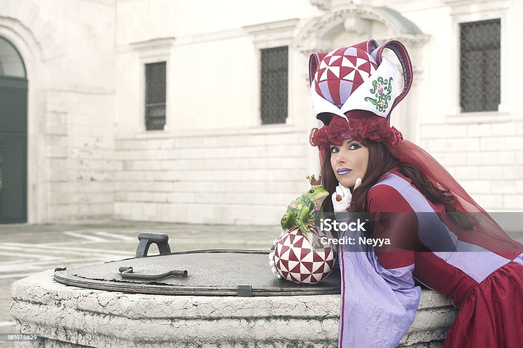 Venice Carnival 2013 - Lizenzfrei Attraktive Frau Stock-Foto