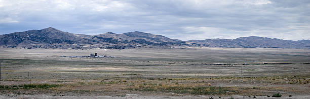 Aragonite, Utah "Panoramic view of Aragonite and the Cedar Mountains, south of Great Salt Lake, Tooele County, Utah. See also:" tooele stock pictures, royalty-free photos & images