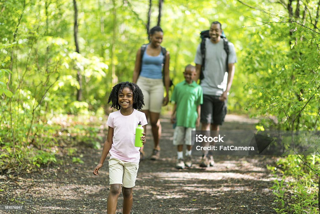 Família caminhada - Royalty-free Adulto Foto de stock