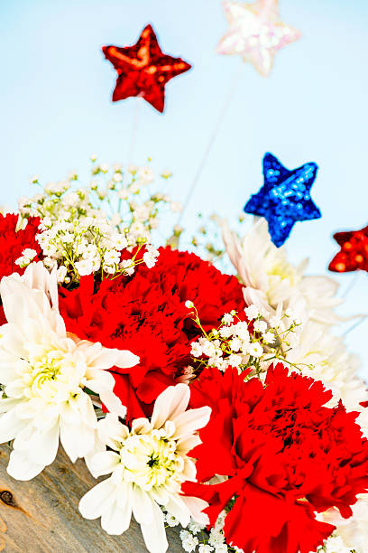 istock Patriotic Flower Arrangement for July 4th 181076658