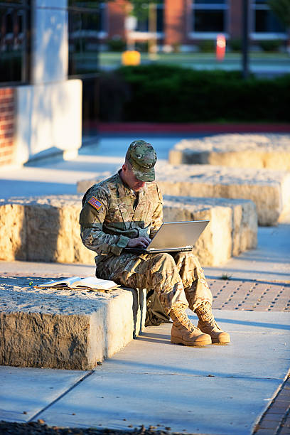 istock American Soldier at campus 181076837