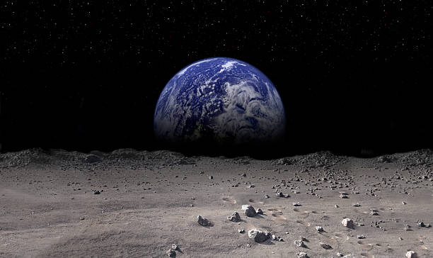 Earth Rising http://www.inhauscreative.com/istock/spacebutton.jpg moon surface stock pictures, royalty-free photos & images