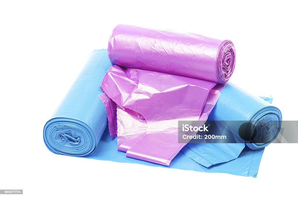 Rifiuti borse Rolls - Foto stock royalty-free di Busta di plastica