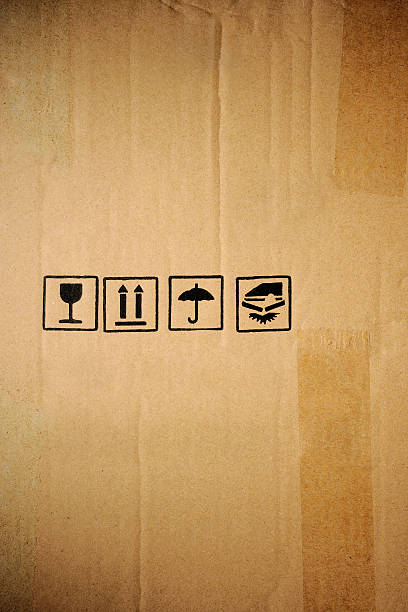 istock Close-up of cardboard box with symbol mark 181077809