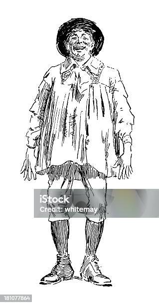 Slightly Imbecilic Yokel Stock Illustration - Download Image Now - Farm Worker, Old-fashioned, 1890-1899