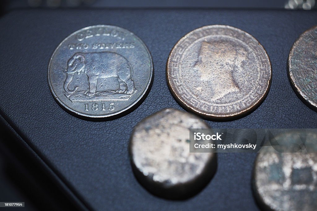 Sri Lanka antigo moedas - Royalty-free Antigo Foto de stock