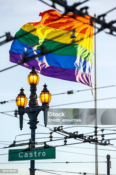 Foto de Bandeira Do Orgulho Gay De Castro District De San Francisco e mais fotos de stock de Castro District