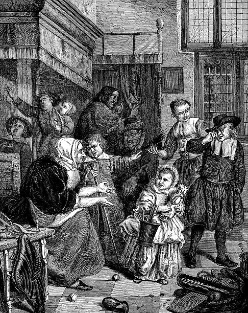istock Antique illustration of Saint Nicholas party 181078490