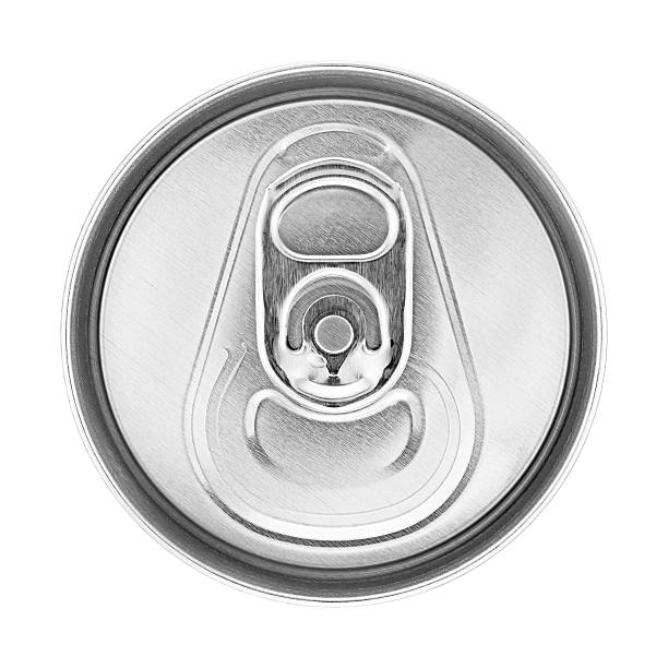 Beer Can On White Drink aluminum can from directly above on white background. Clipping path included. above can drink high angle view stock pictures, royalty-free photos & images