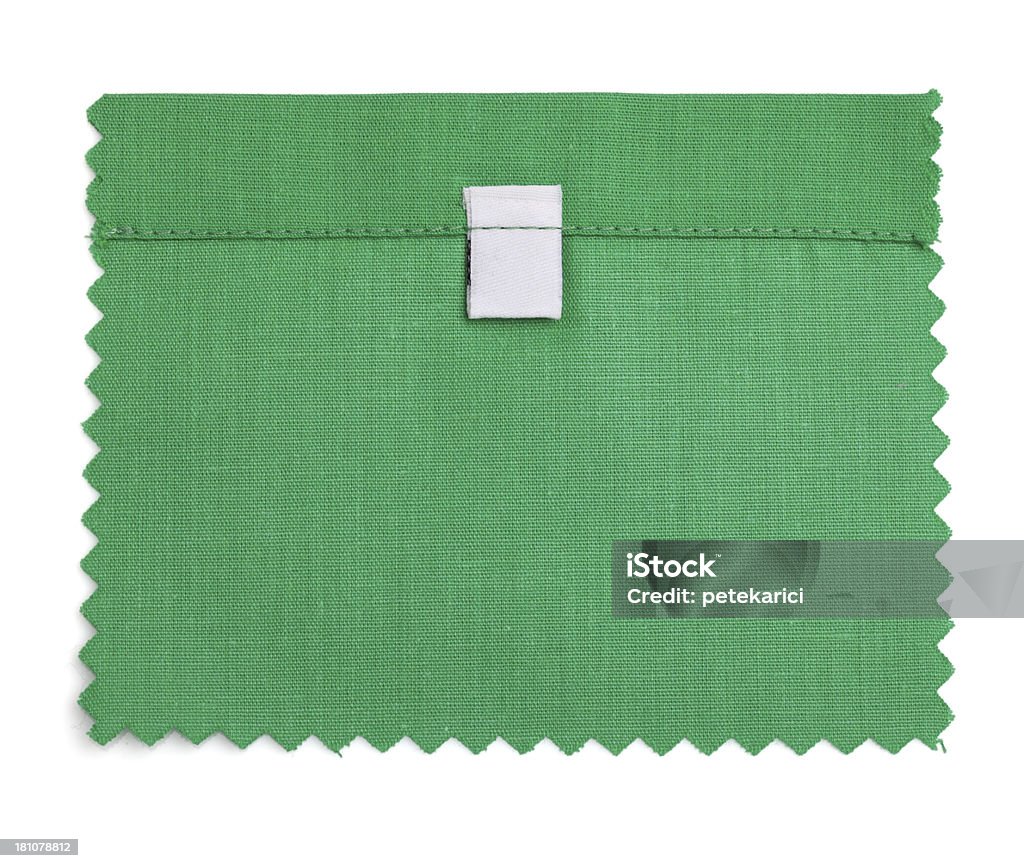 Blank certifié Green Échantillon de tissu - Photo de Blanc libre de droits