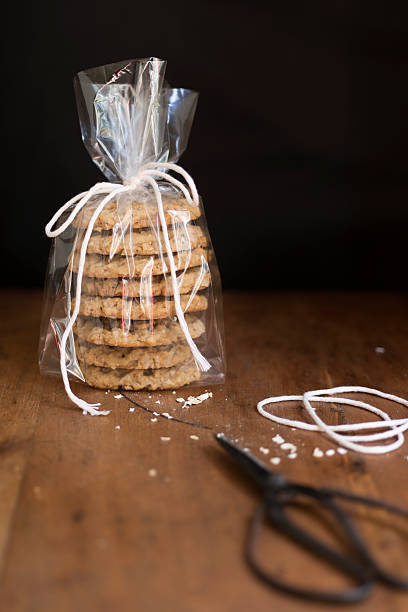 istock Homemade Cookies in a Cello Bag with Copy Space 181078839
