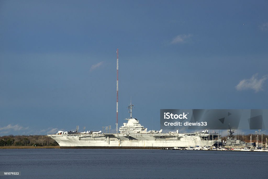 USS 요크타운 at 찰스턴, 사우스캐롤라이나 - 로열티 프리 0명 스톡 사진