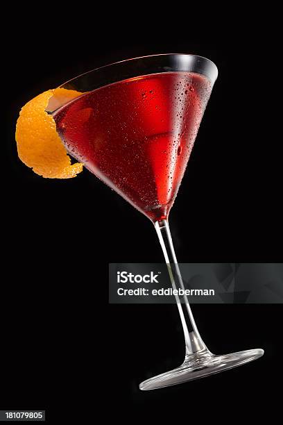 Classic Cosmopolitan Cocktail Stock Photo - Download Image Now - Alcohol - Drink, Bar - Drink Establishment, Below