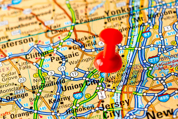 istock US capital cities on map series: Union City, NJ 181079861