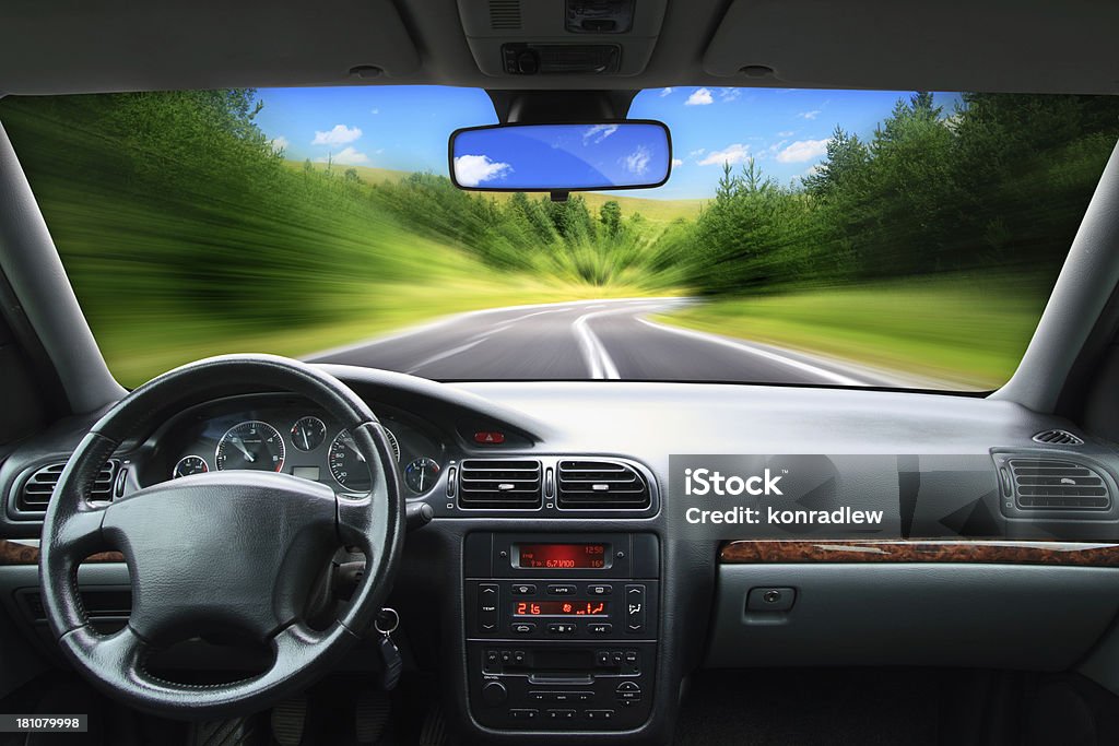 Guida-concetto di velocità - Foto stock royalty-free di Cruscotto