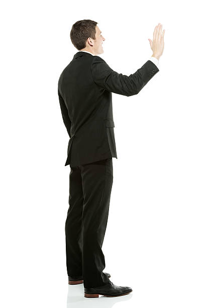 istock Businessman waving hand 181080569