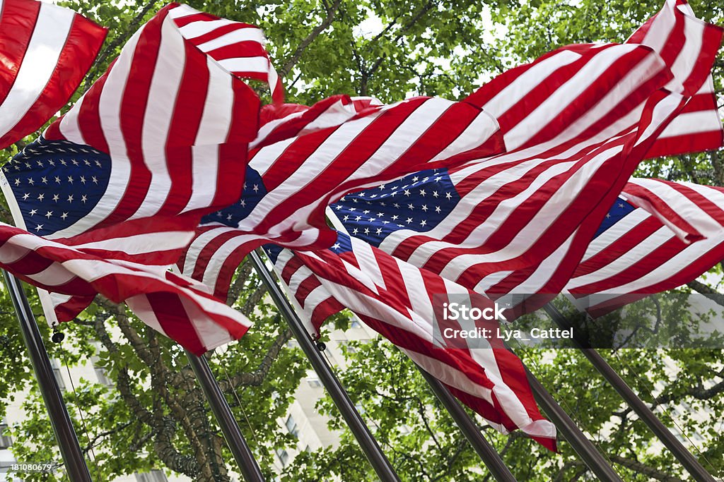 Amerikanische Flaggen # 1 XXXL - Lizenzfrei 4. Juli Stock-Foto