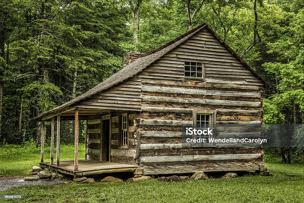 Settlers'객실을 Smoky Mountains - 로열티 프리 건물 외관 스톡 사진