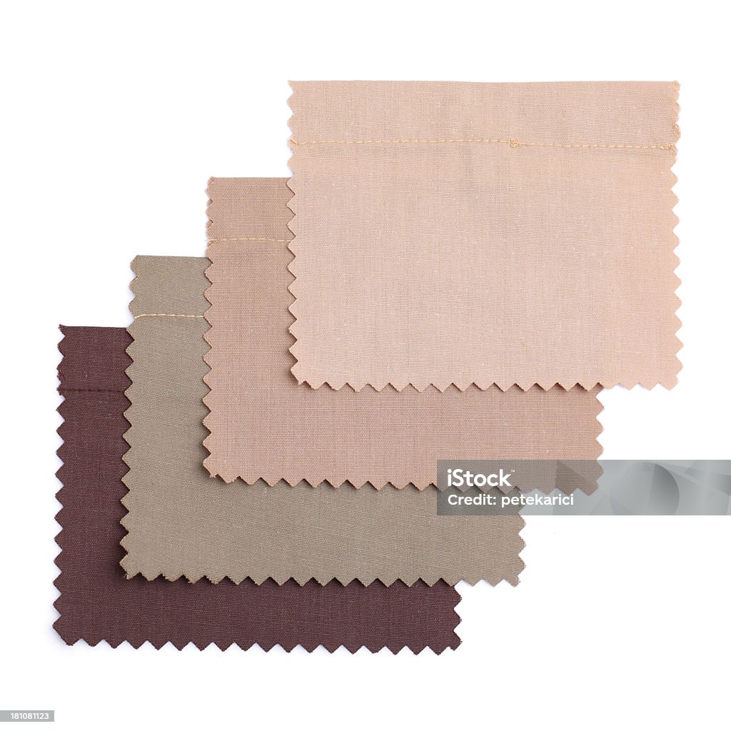Коричневый отстрочкой образчиков текстиля - Стоковые фото Зигзаг роялти-фри