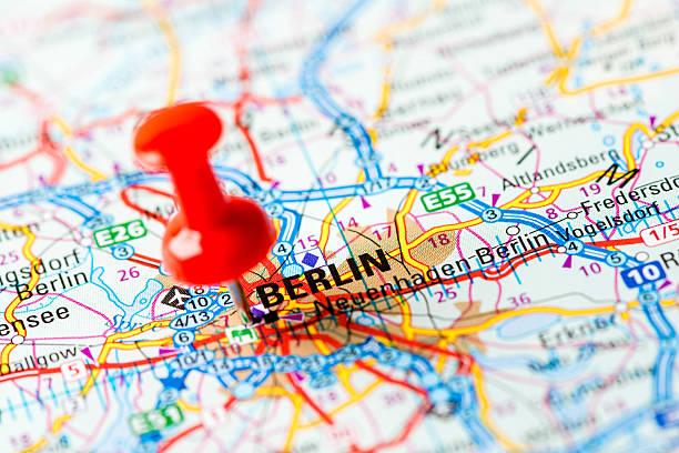 istock Europe cities on map series: Berlin 181081224