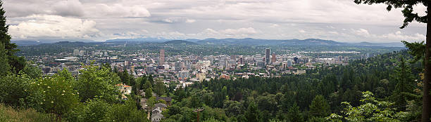 istock Panoramic View Portland Oregon June 2013 181081326
