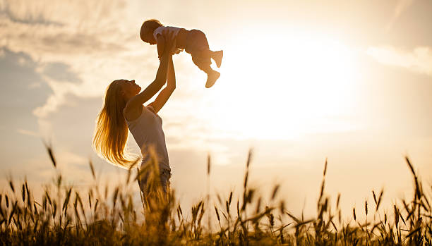 Happy Mother And Son